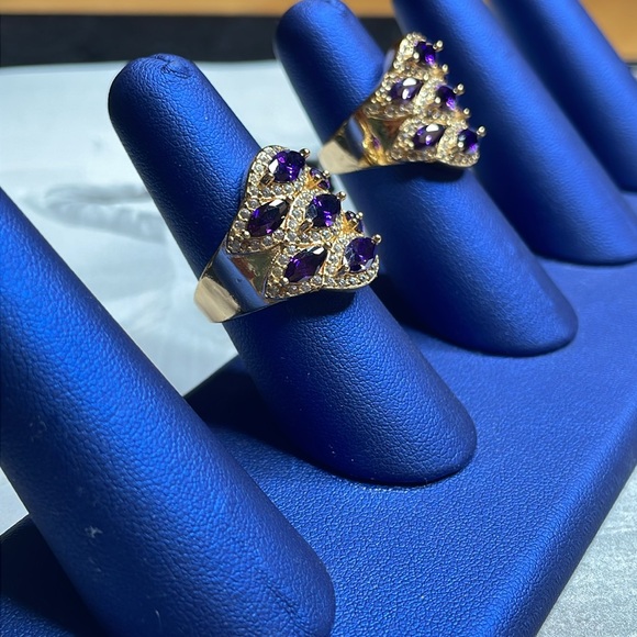 Purple lovers gold ring - Picture 5 of 6